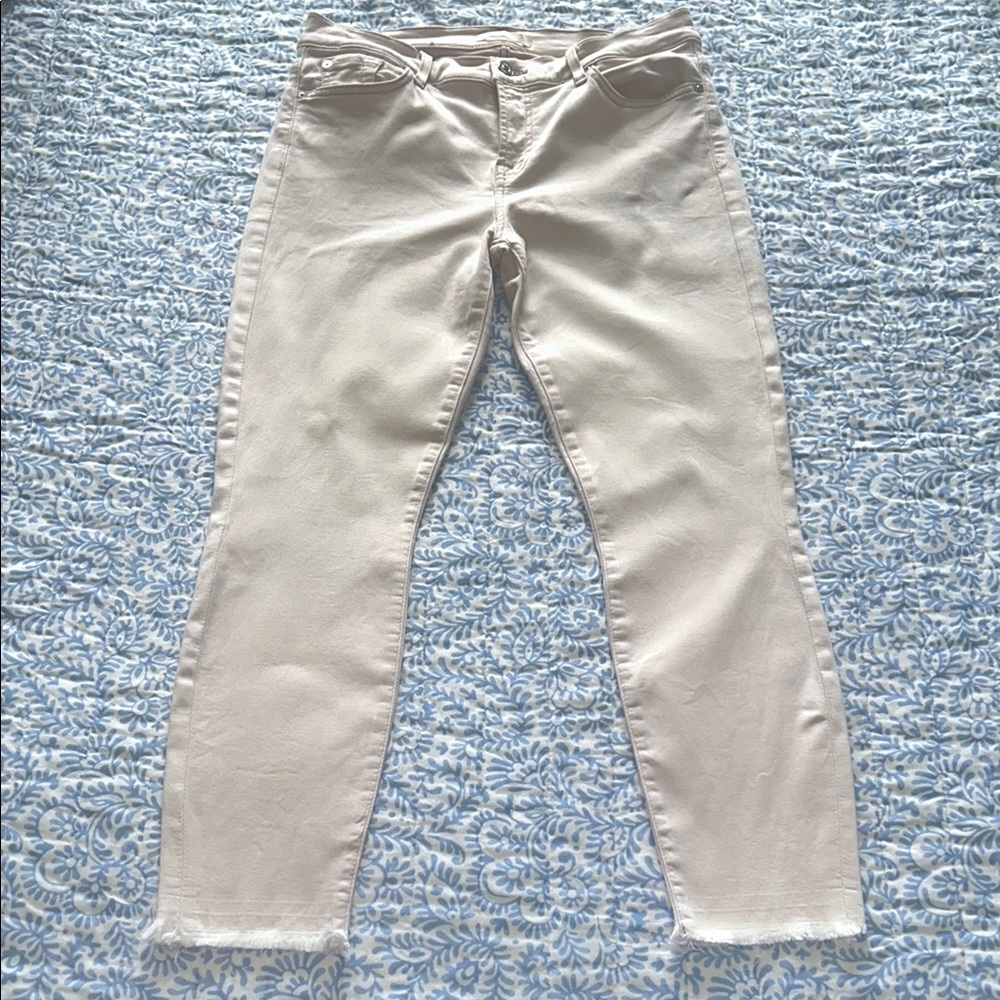 Seven for all Mankind Women's pink cropped Jeans